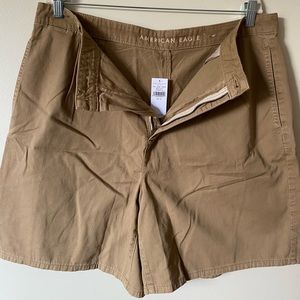 American Eagle A-Line Shorts in Khaki
